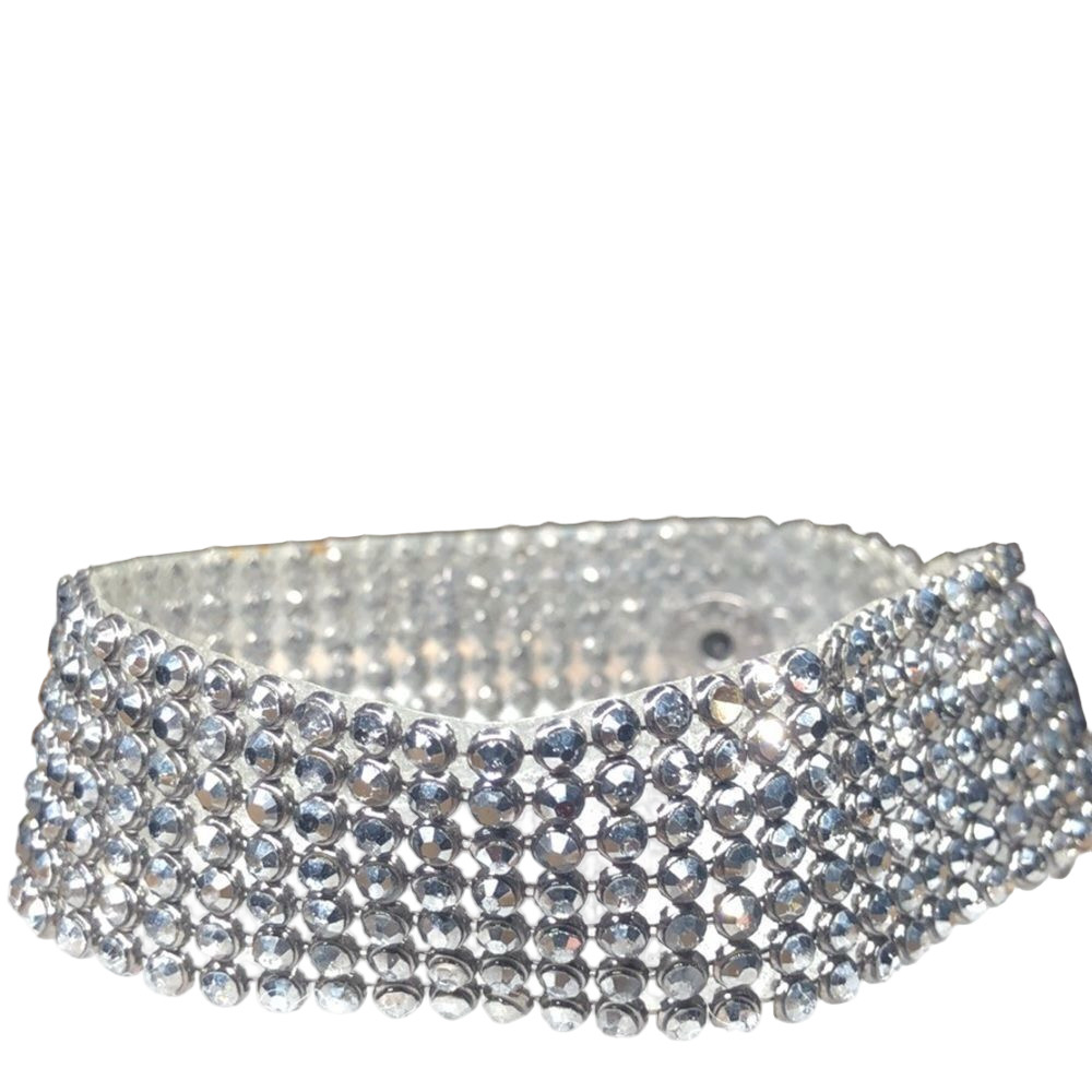 Guang Tong adjustable rhinestone snap bracelet